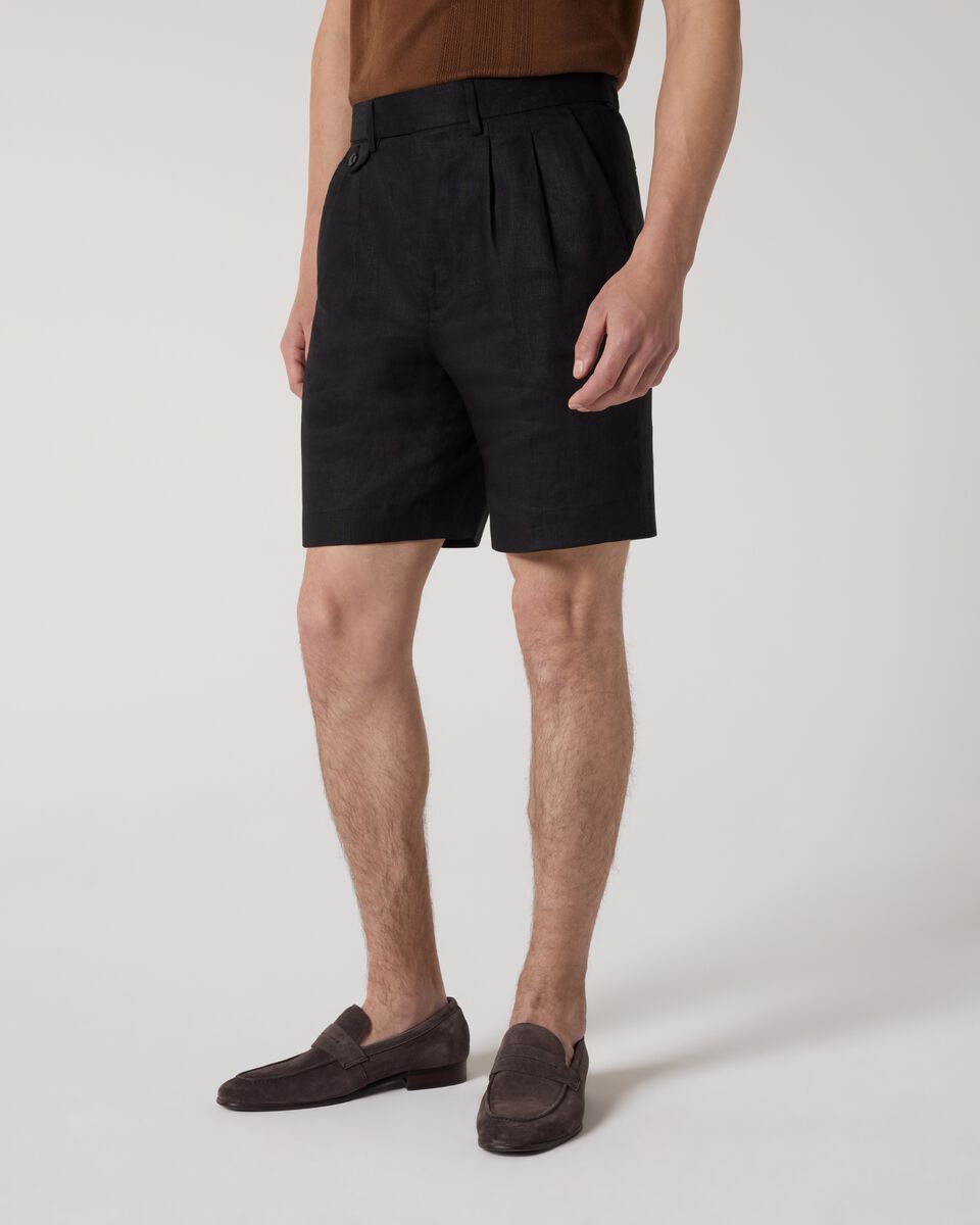Gurkha Linen Short, Black, hi-res